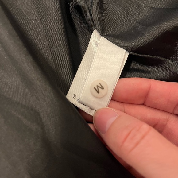 Black Oversized Puffer Jacket Women’s Medium Zip Up Coat - Picture 6 of 7